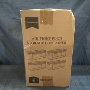 lot 56129 image: VTOPMART Air Tight Storage Containers 4 PCS