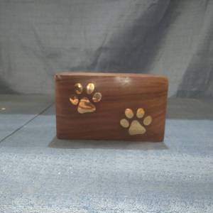 lot 56215 image: Indian Glance Rosewood Pet Urn Box