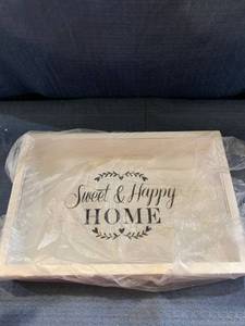 lot 56250 image: W Luxspire Serving Tray Wood White