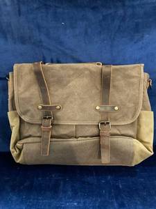 lot 56262 image: GUANGZHOU CANVAS SATCHELBRIEFCASE BROWN