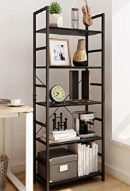 lot 40007 image: 5 TIER BOOKSHELF AMG005097-5
