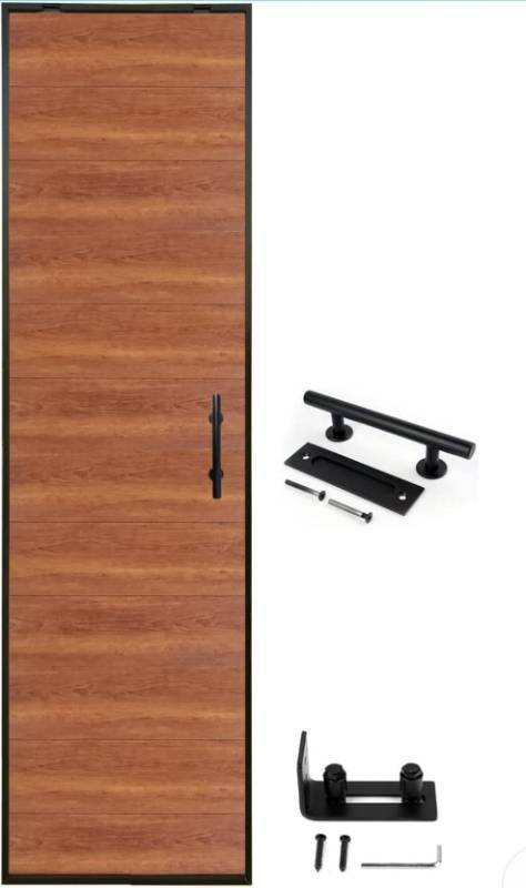 lot 30004 image: S&Z TOPHAND Color White Material Stainless Steel S&Z TOPHAND 24 in. x 84 in. Barn Door