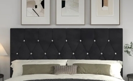 lot 10014 image: Garras Queen Black Headboard Only