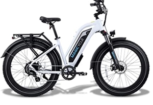 lot 50004 image: MAGICYCLE 52V CRUISER MID STEP-THRU All Terrain Fat Tire Electric Bike (NO Battery)