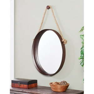 lot 3918 image: Southern Enterprises Melissa Decorative Mirror in Rich Rust