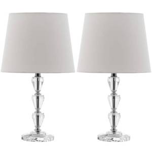 lot 10180 image: Safavieh Dylan LIT4124 Crystal Table Lamp - Set of 2