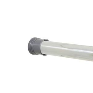 lot 10139 image: Zenna Home Adjustable Tension Shower Curtain Rod, 52 to 86 Inches, Chrome