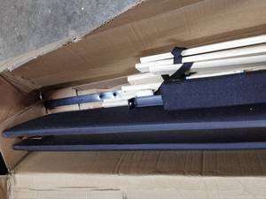 lot 10211 image: Wayfair Gray Platform Bed Frame Full Box 22