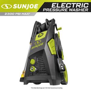 lot 10213 image: Sun Joe - Electric Pressure Washer - Black