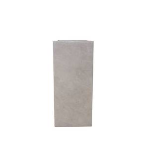 lot 10242 image: 20 Kante Lightweight Durable Modern Tall Square Outdoor Planter Weathered Concrete Gray - Rosemead Home & Garden, Inc.