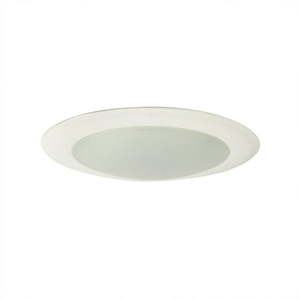 lot 10245 image: Nora Lighting Nlopac-R6509t2440 Opal 8 Wide Led Retrofit Flush Mount Bowl Ceiling Fixture, White