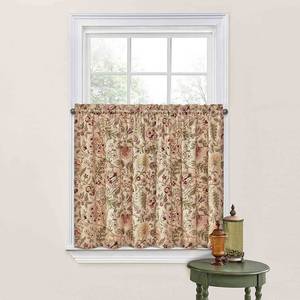 lot 10346 image: Waverly Imperial Dress Rod-Pocket Window Tiers