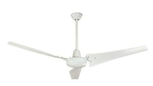 lot 3747 image: Hampton Bay Industrial 60 in. White Energy Star Ceiling Fan