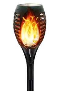 lot 3761 image: Solar Flame LED Light Sensor Activated