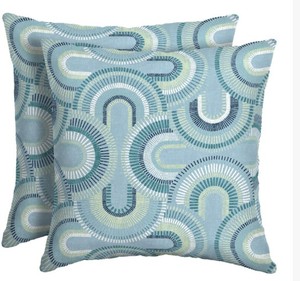 lot 2323 image: Arden Selections 16x16 Outdoor Square Pillows