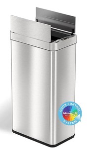 lot 3866 image: ITouchless Stainless Steel Trashcan, 22.5 H x 10.5 x 16