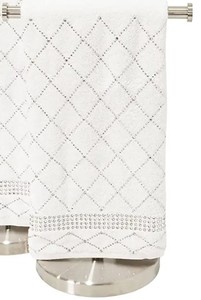 lot 79 image: Sparkles Home Rhinestone Hand Towel, Brown L