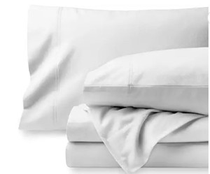 lot 3004 image: Bare Home Flannel Sheet Set 100% Cotton, Velvety Soft Heavyweight Double Brushed Flannel Deep Pocket (Full, White)