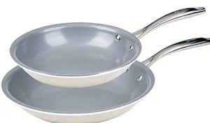lot 10214 image: Goodful 2pc Frying Pan Set Gray 10, 8.5