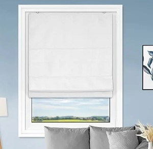 lot 10229 image: Roman Shades White 27x64