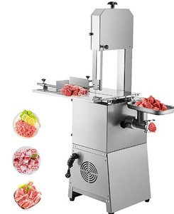 lot 10233 image: VEVOR Commercial Bone Cutting Machine 551lbsH Meat Grinding Capacity 550W Stainless Steel - Retail $494.76