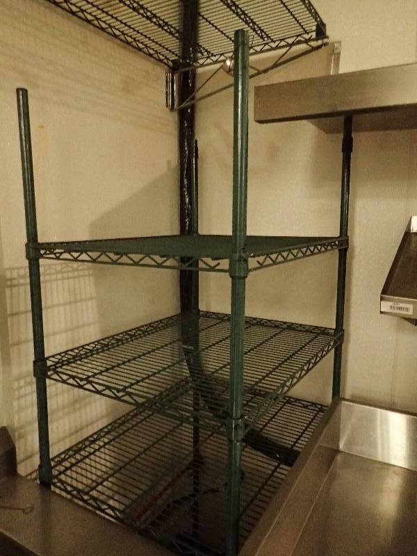 lot 2056 image: (4) Tier Wire Metal Metro Rack