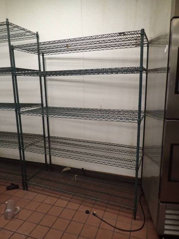 lot 2061 image: (5) Tier Wire Metal Metro Rack