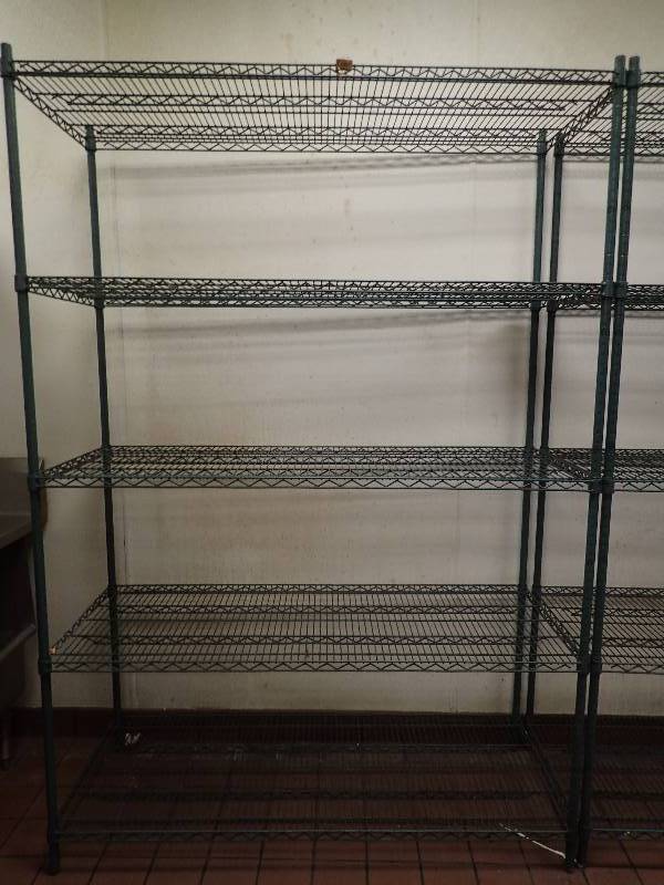 lot 2063 image: (5) Tier Wire Metal Metro Rack