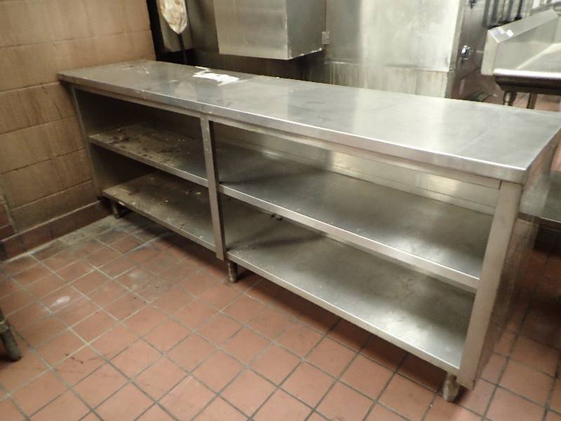 lot 2065 image: 92x22 Fully Stainless Work Table