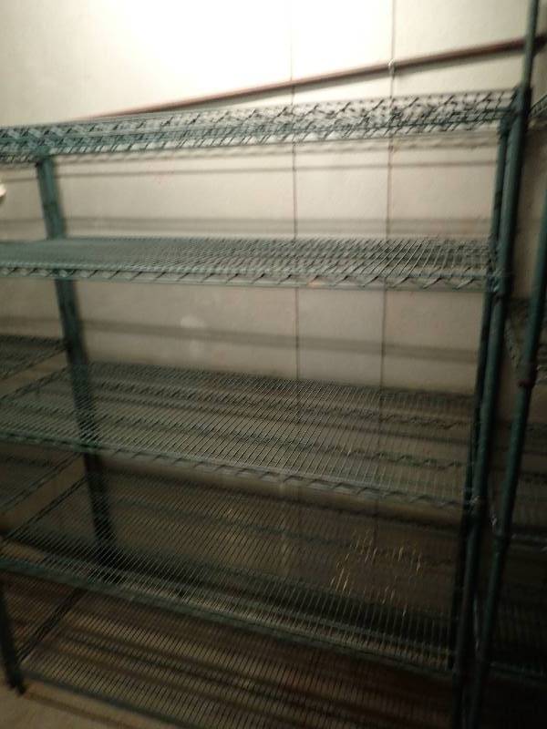 lot 2089 image: (5) Tier Wire Metal Metro Rack