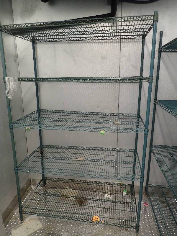 lot 2096 image: (5) Tier Wire Metal Metro Rack