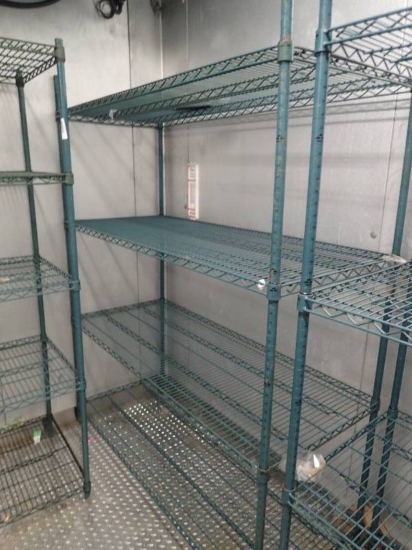 lot 2097 image: (4) Tier Wire Metal Metro Rack