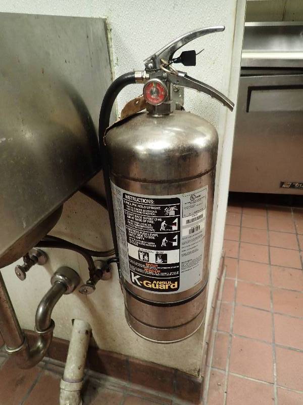 Ansul Guard Class K Fire Extinguisher Columbia Smokehouse BBQ