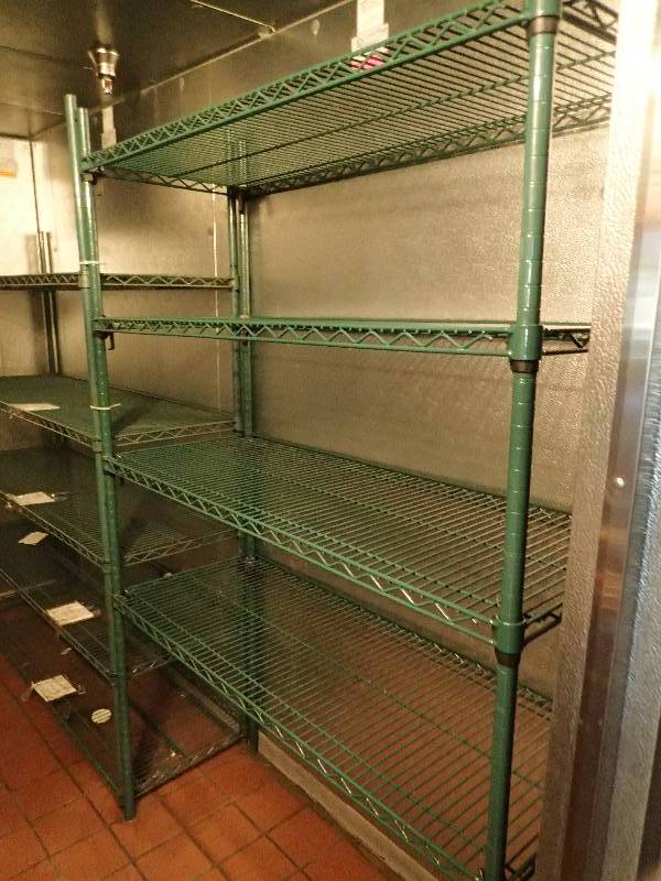 lot 2135 image: (4) Tier Wire Metal Metro Rack