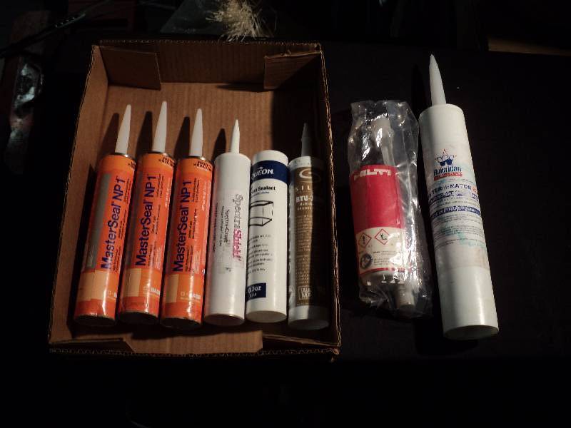 lot 5075 image: (8) ct. lot Polyurethane and silicone sealants