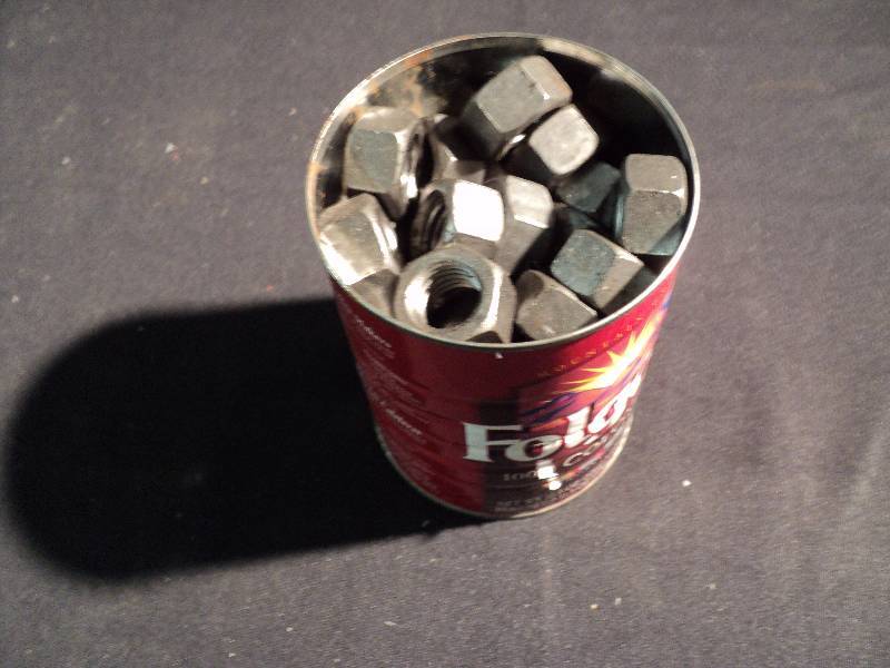 lot 5078 image: 6 lbs. hex nuts, 58 ID 1-18 OD