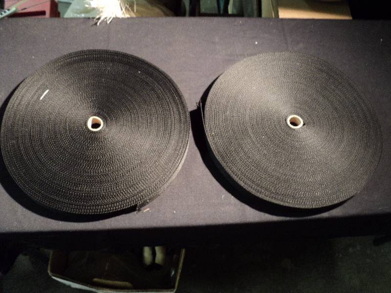 lot 5081 image: (2) ct. lot D-Web Strap, 1 x 100 yards per roll