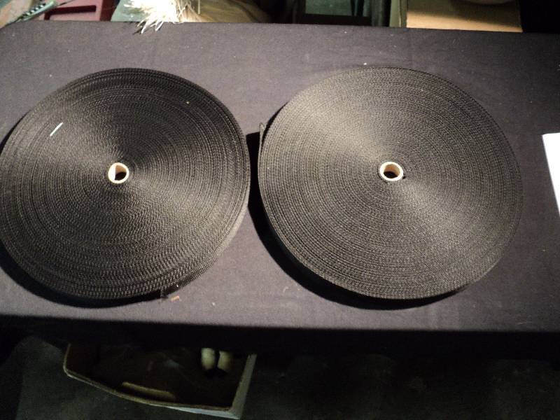 lot 5084 image: (2) ct lot d-web 1 x 100 yards per roll