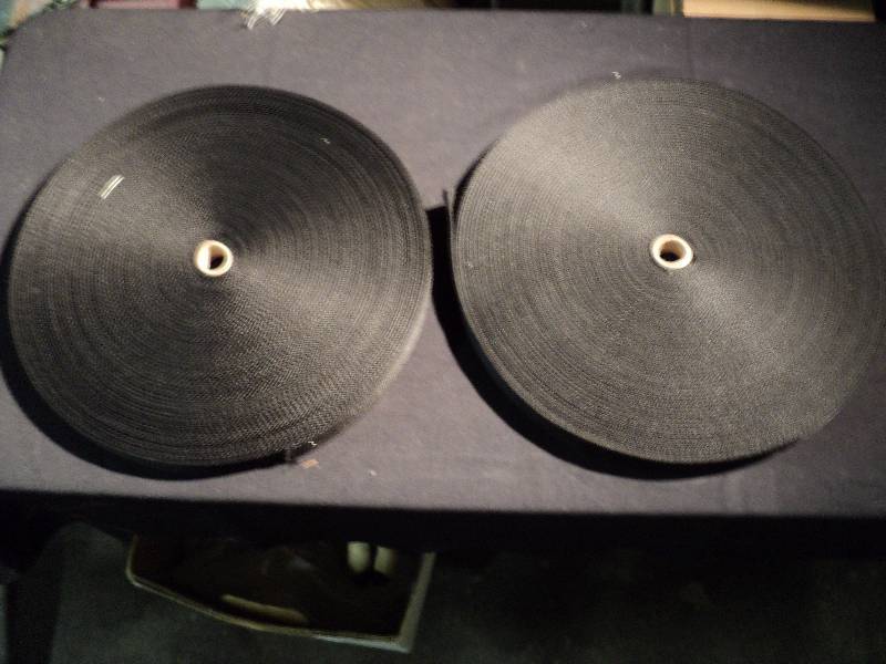 lot 5085 image: (2) ct. lot D-Web Strap, 1 x 100 yards per roll