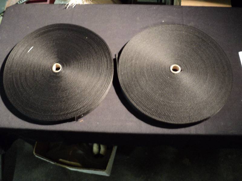 lot 5086 image: (2) ct. lot D-Web Strap, 1 x 100 yards per roll