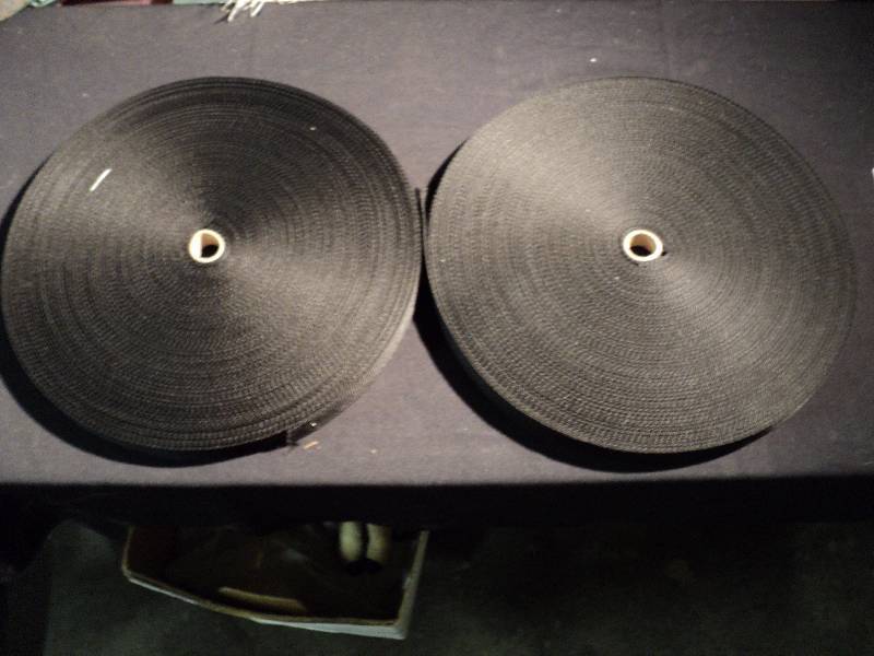 lot 5087 image: (2) ct. lot D-Web Strap, 1 x 100 yards per roll