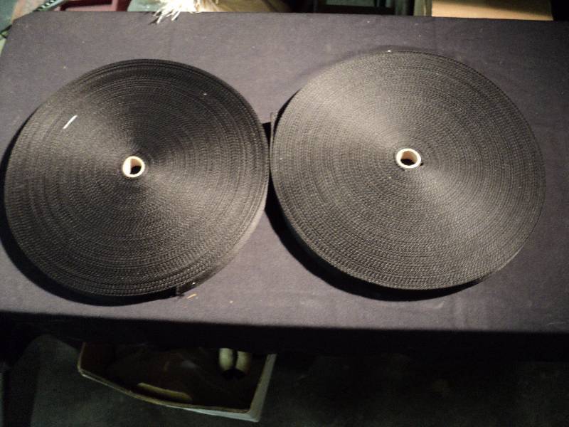 lot 5082 image: (2) ct. lot D-Web Strap, 1 x 100 yards per roll