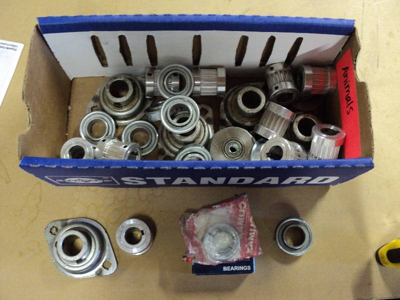 lot 5113 image: lot of bearings, mixed sizes and uses, over 25 pieces