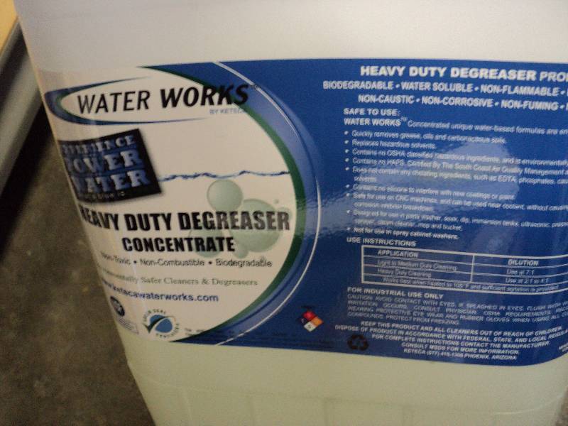 lot 5140 image: Waterworks Heavy Duty Degreaser Concentrate, 5 gallons