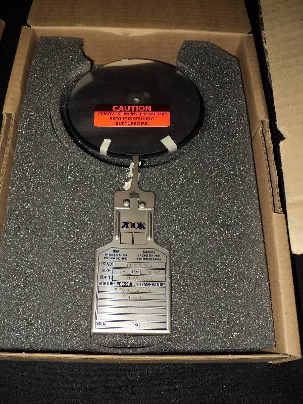 lot 5148 image: (2) ct. lot Zook 4, 5 lb rupture disks