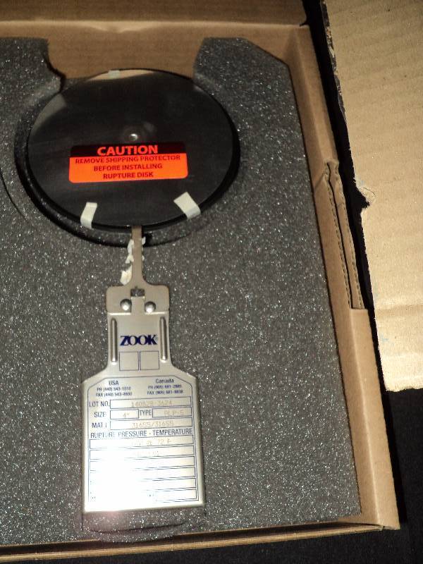 lot 5149 image: (2) ct. lot Zook 4, 5 lb rupture disks