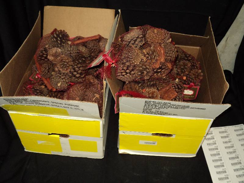 lot 5151 image: (16) packages of Trim A Home Cinnamon Bark Scented Pine Cones
