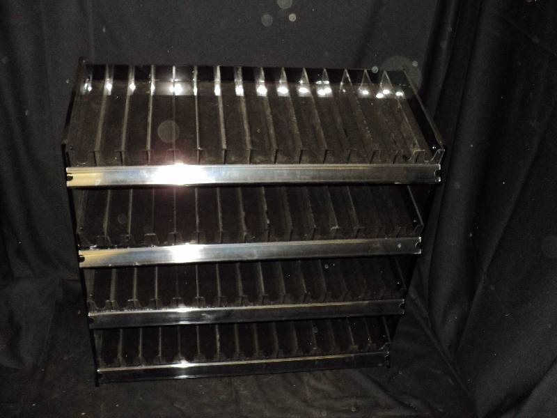 lot 5188 image: Black Acrylic Sorting Rack, great for small paints, nail polish 24L x 10W x 23T