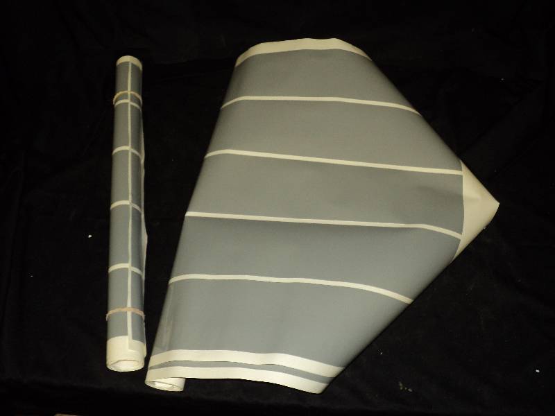 lot 5214 image: (4) sheets Oracle gray Sign Vinyl, 5 strips 4 x 7 75IL