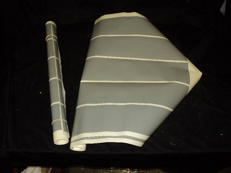 lot 5213 image: (4) sheets Oracle gray Sign Vinyl, 5 strips 4 x 7 75IL